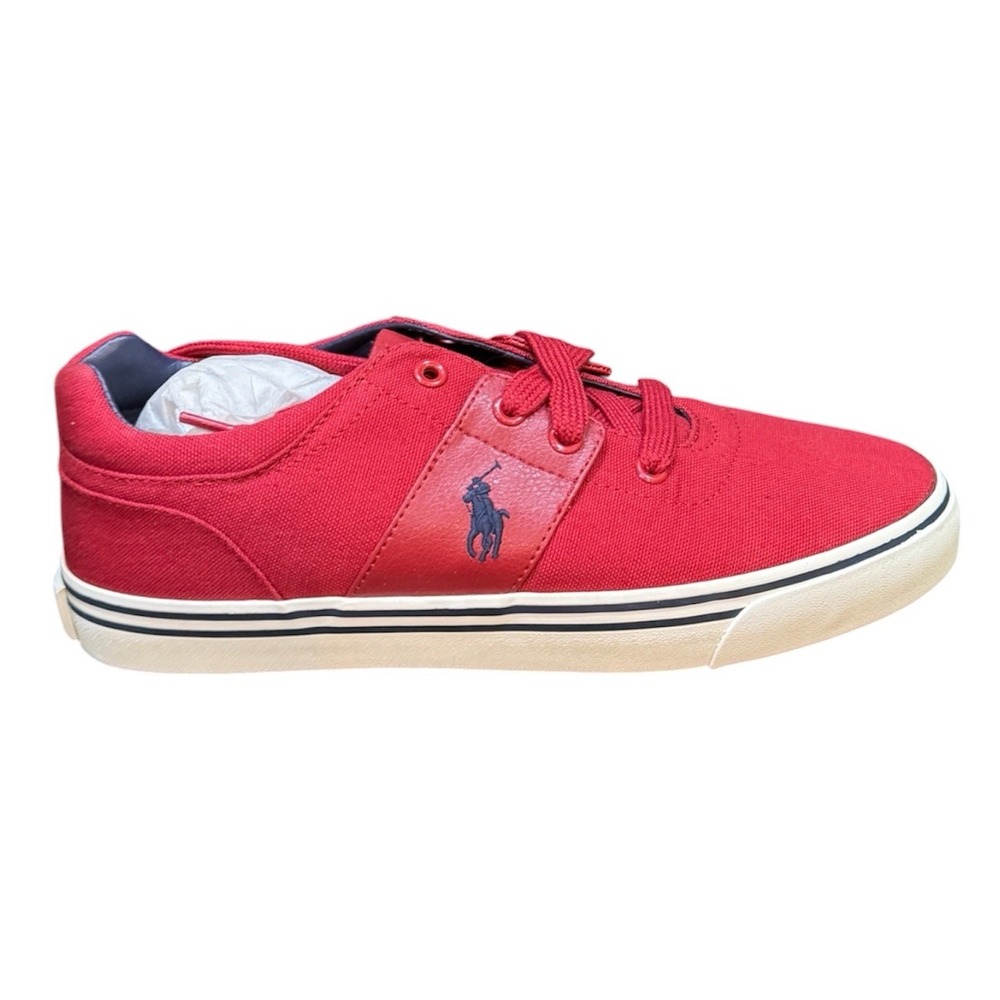 Polo Ralph Lauren Hamilton canvas sneakers in Devon red Size 7.5